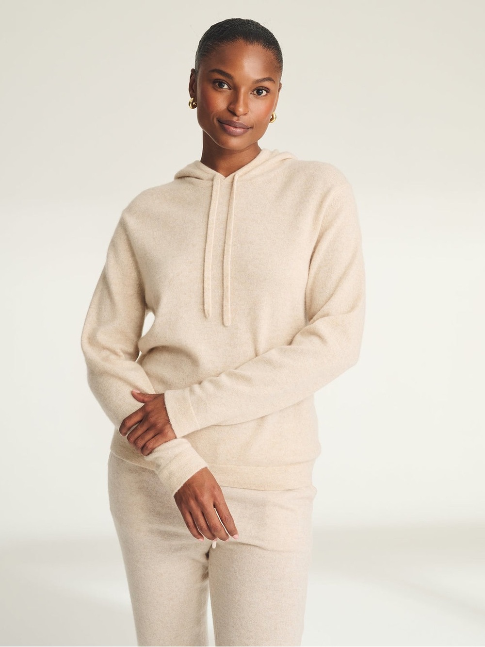 Signature Cashmere Hoodie Oatmeal